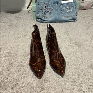 Leopard Print Ankle Boots